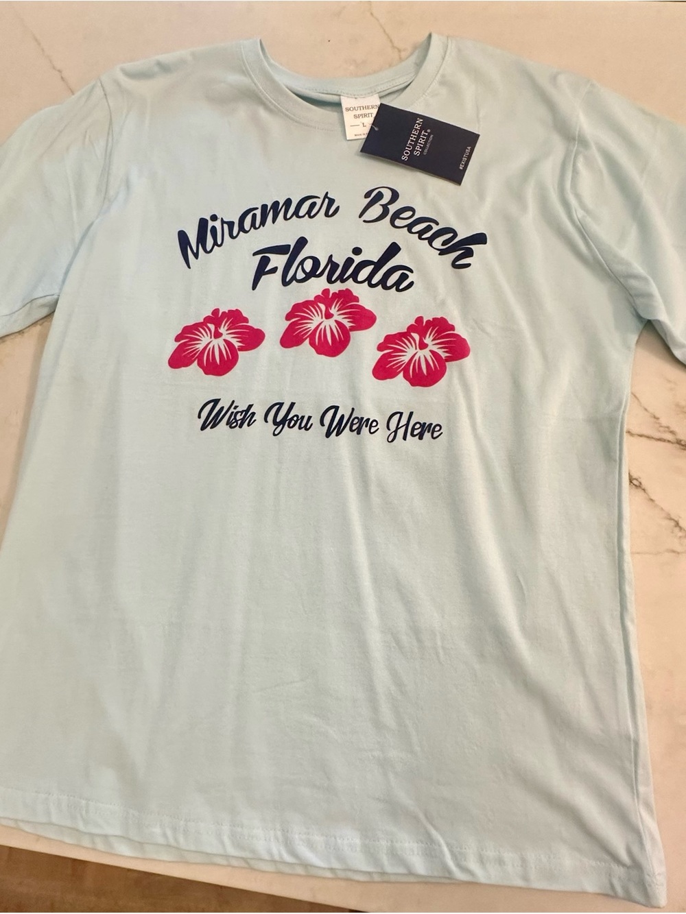 Southern Shirt Co. Miramar Beach Florida Graphic Tee - Light Blue